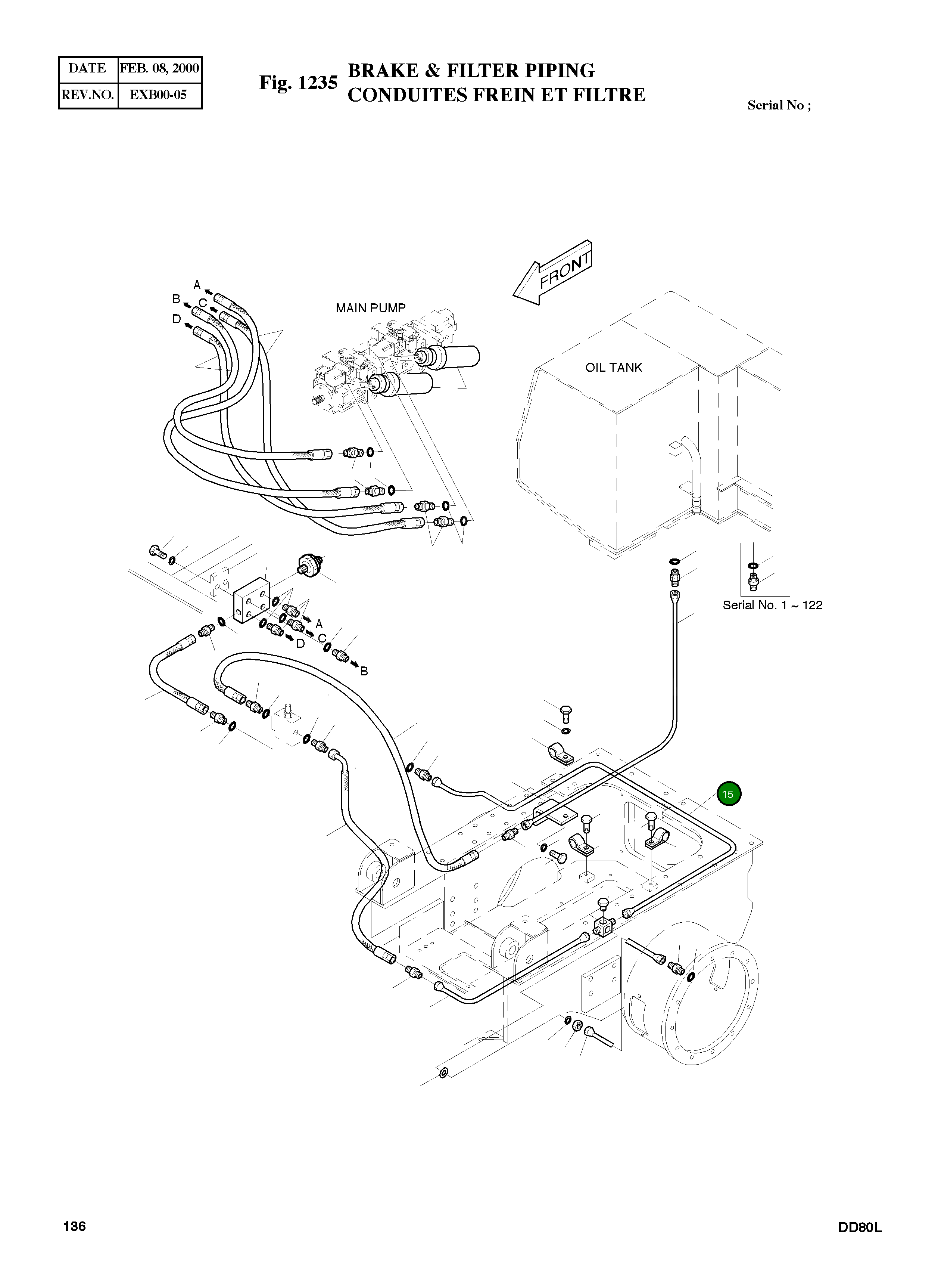 Труба 5183-3446B Komatsu