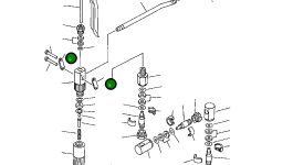 Тяга YU703076 Komatsu