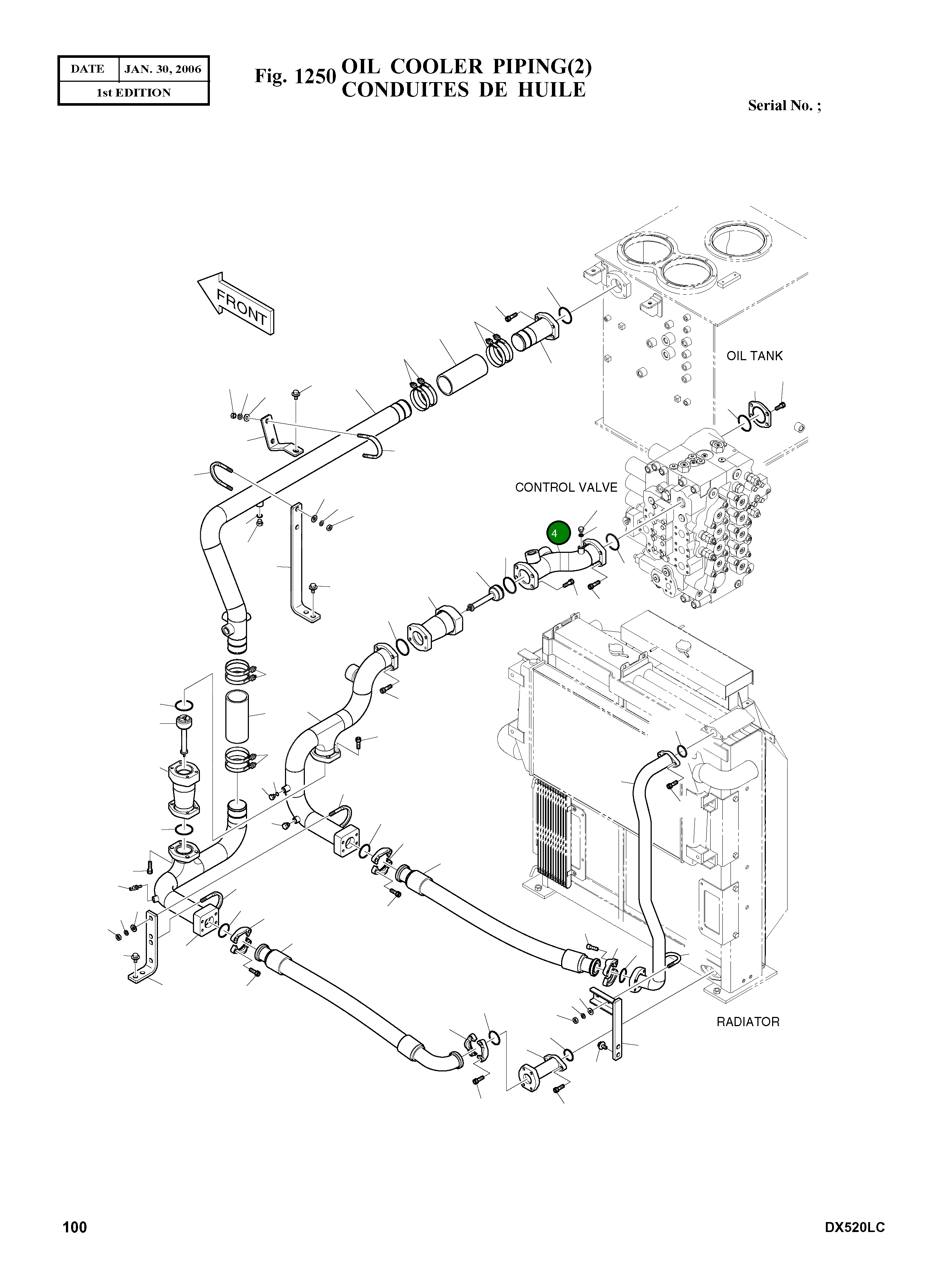 Труба K1000053A Komatsu