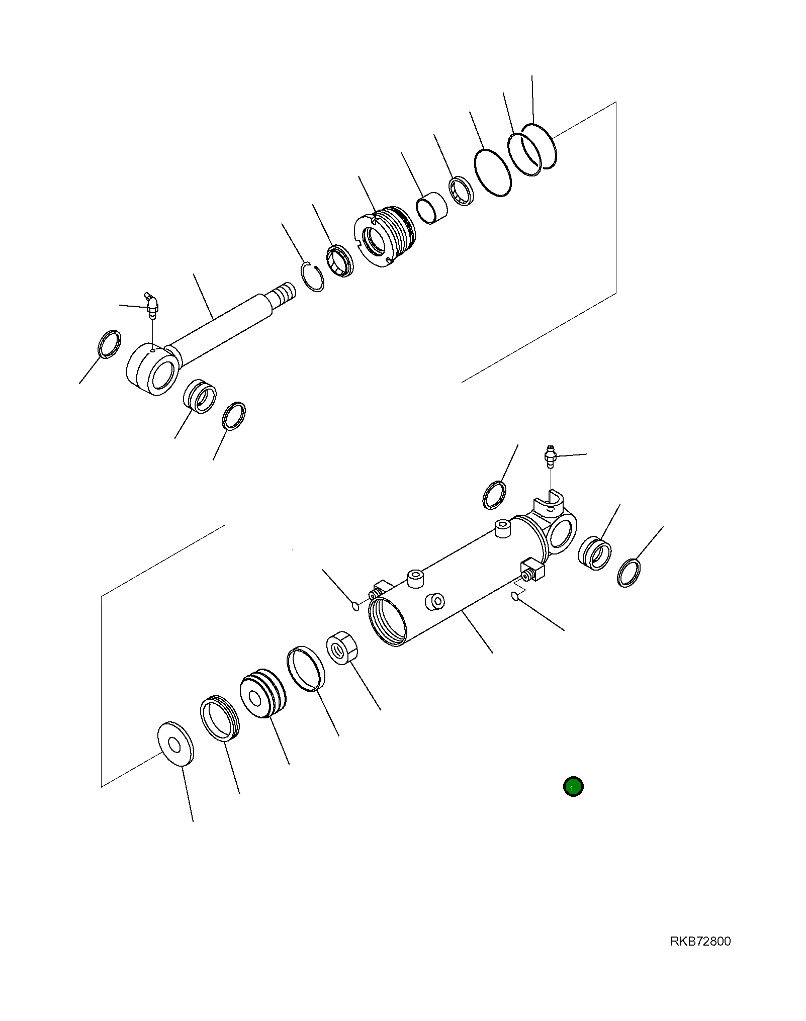 Цилиндр 707-11-70E20 Komatsu