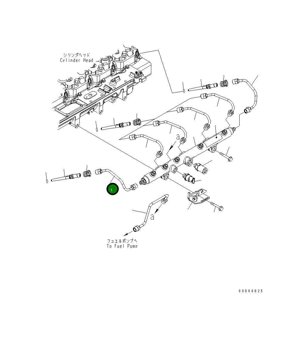 Трубка 6745-71-4110 Komatsu