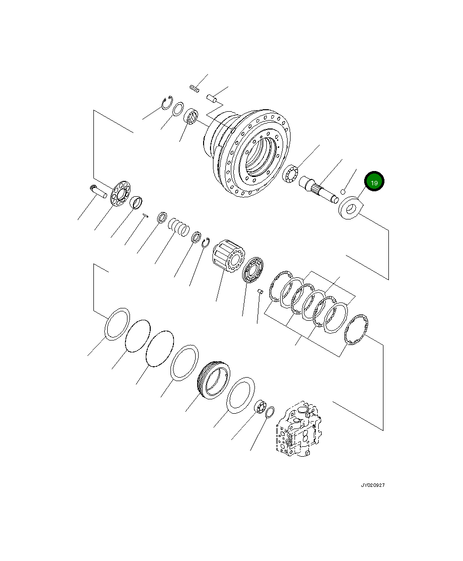 Фиксатор шарика 04260-02857 Komatsu