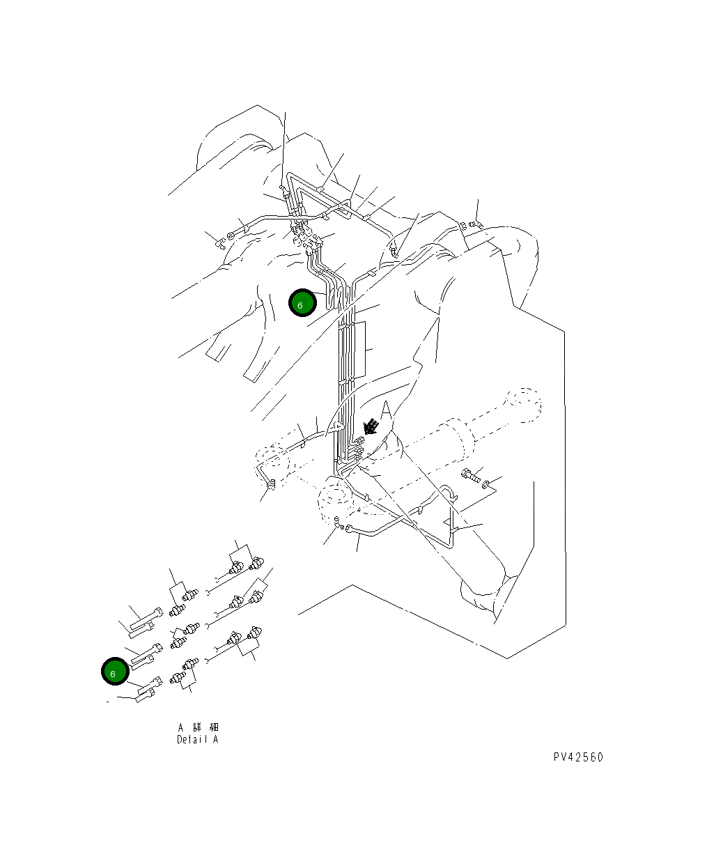 Трубка 427-70-14160 Komatsu