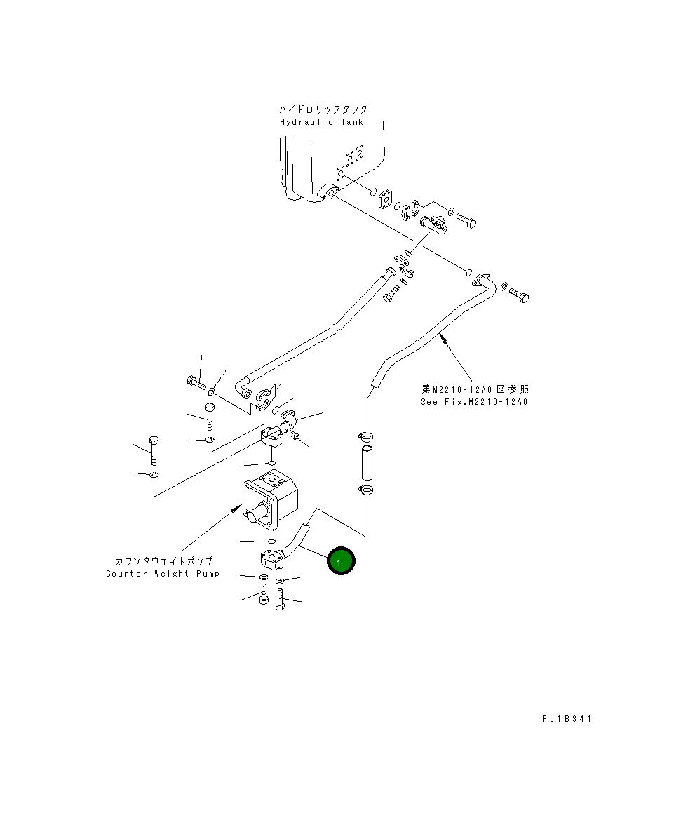 Трубка 176-61-41131 Komatsu