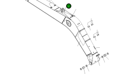 Стрела 206-70-75121 Komatsu