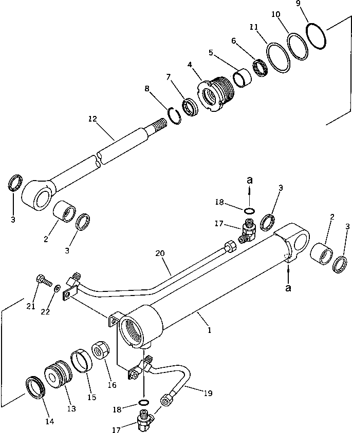 Цилиндр 362-63-22140 Komatsu