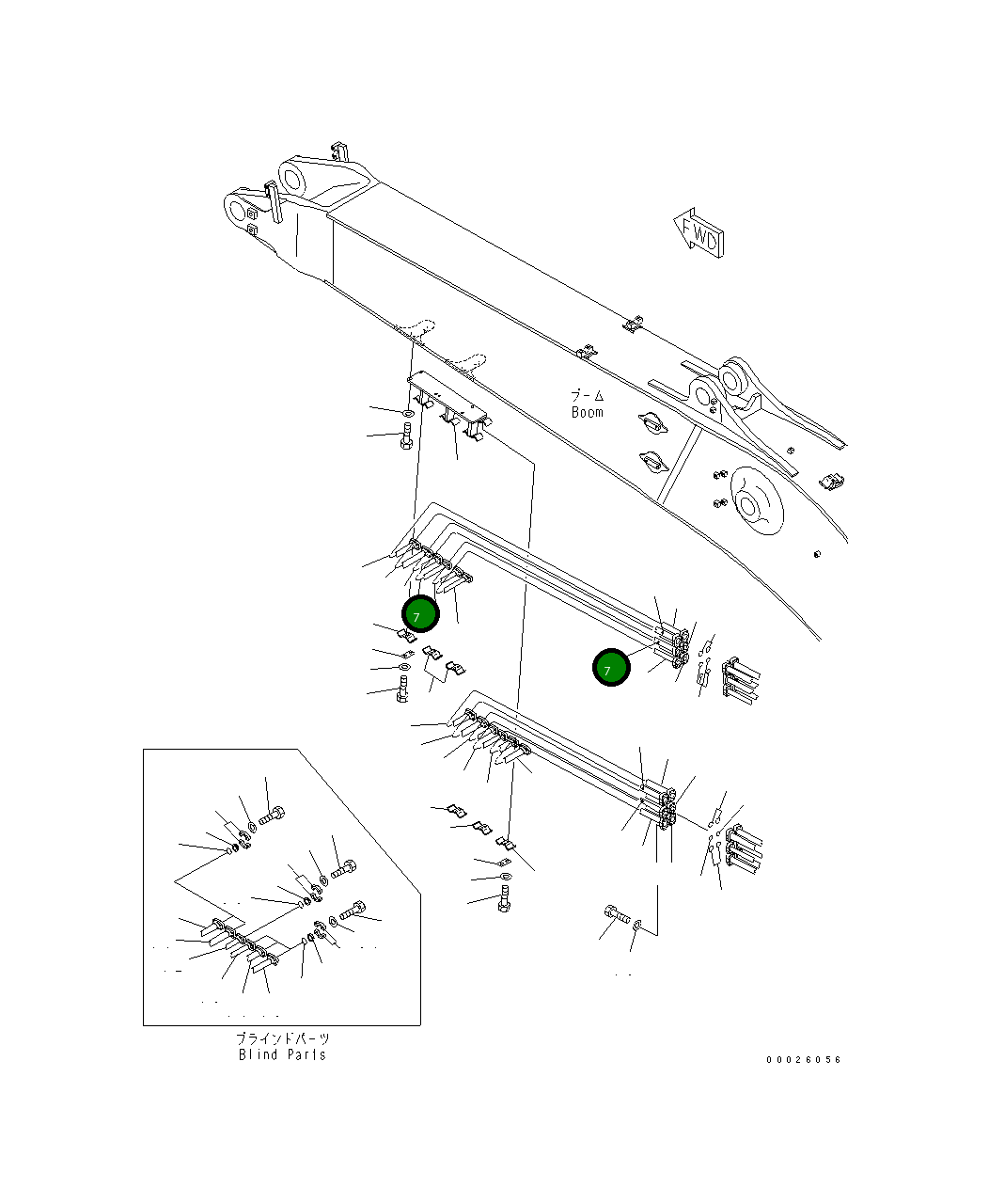 Трубка 208-62-65772 Komatsu
