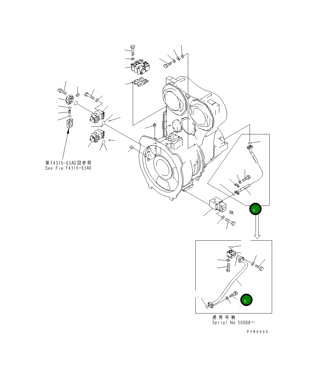 Шланг 07297-41210 Komatsu