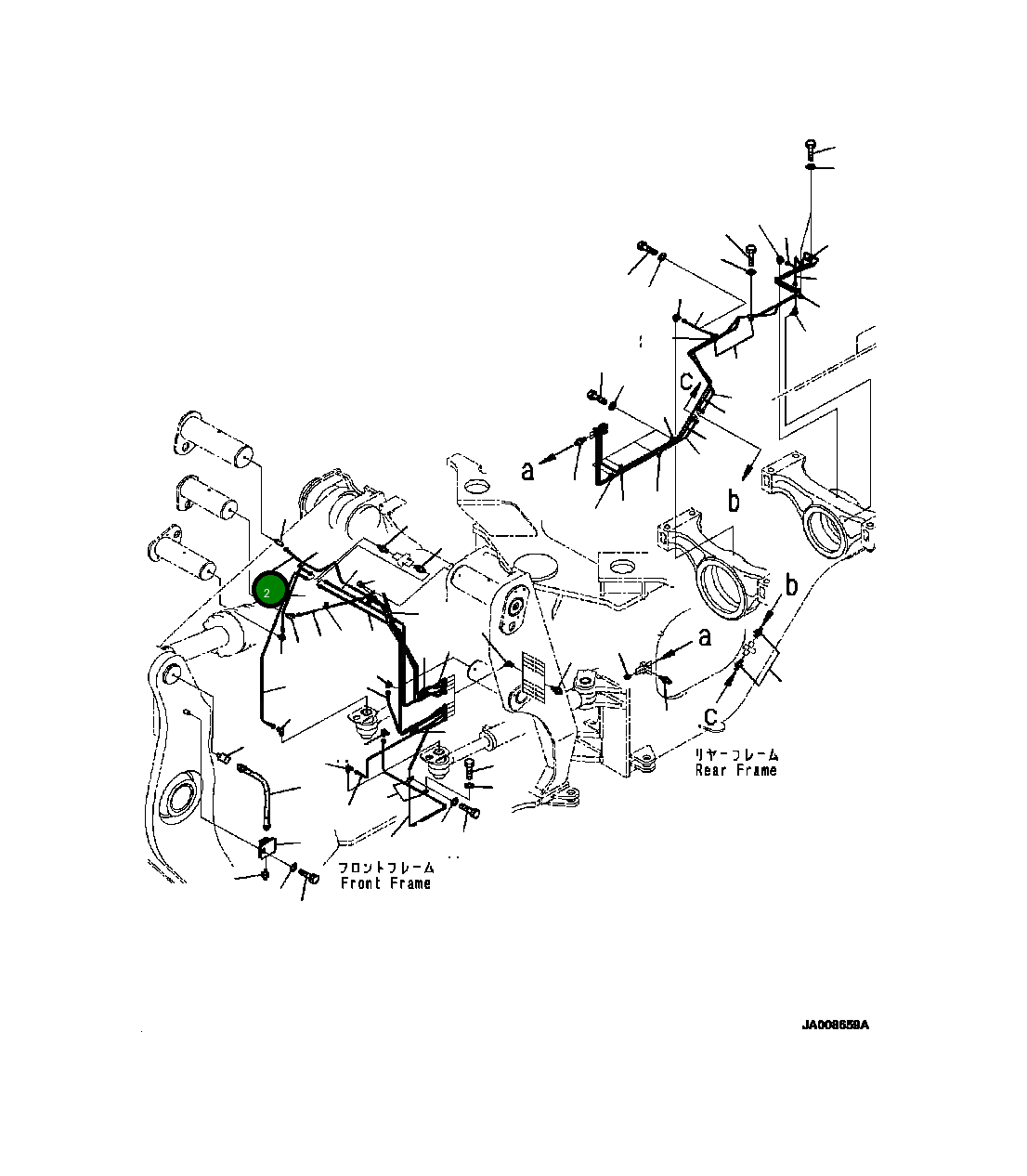 Трубка 425-46-36320 Komatsu