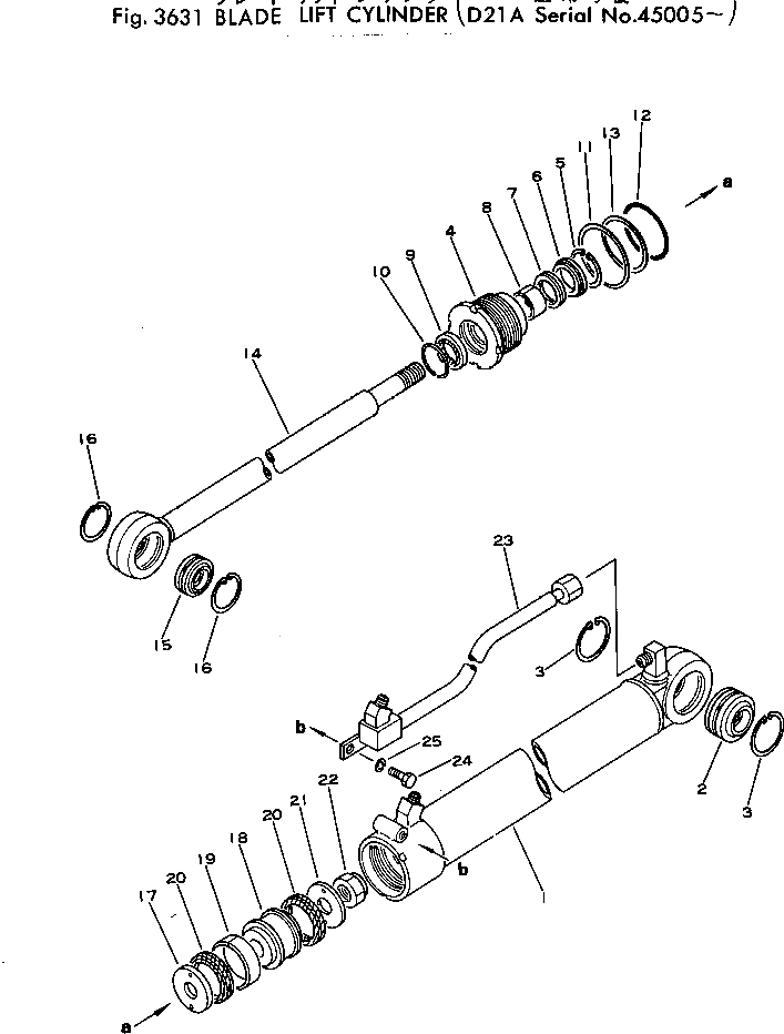 Цилиндр 101-63-13140 Komatsu