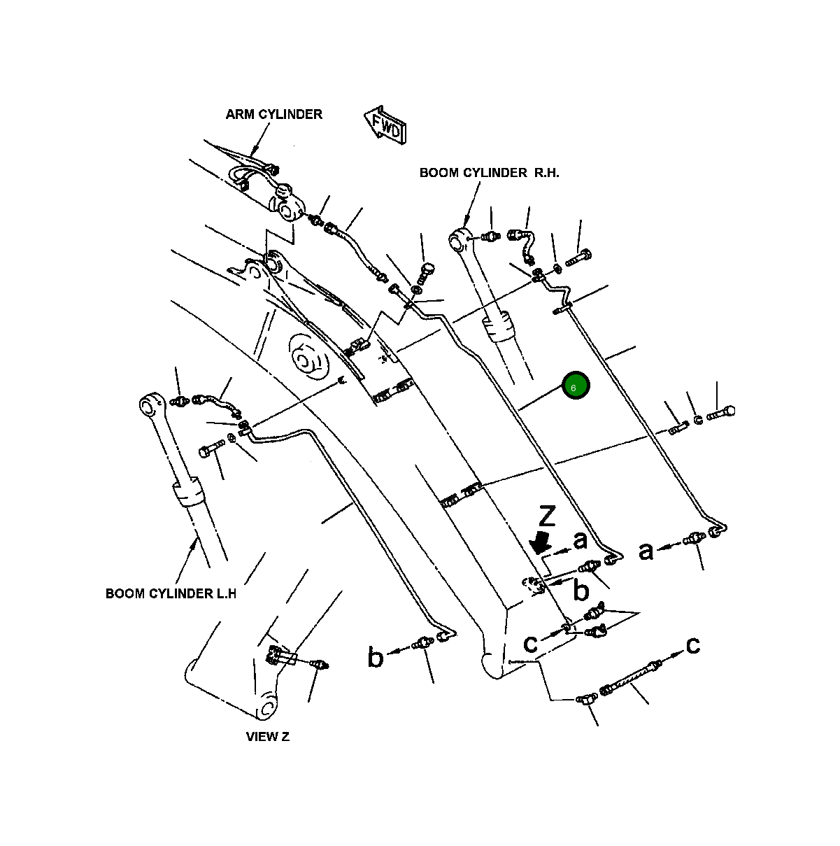 Трубка 208-70-66330 Komatsu