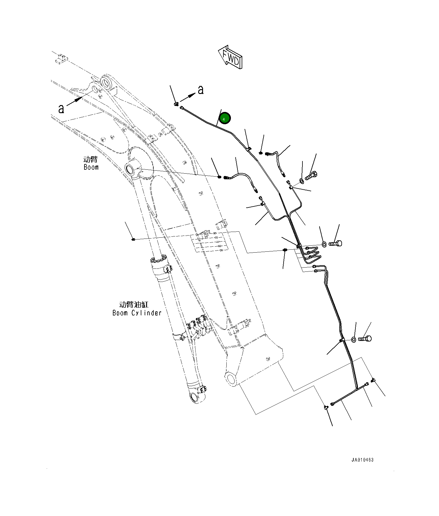 Трубка 202-70-17271 Komatsu