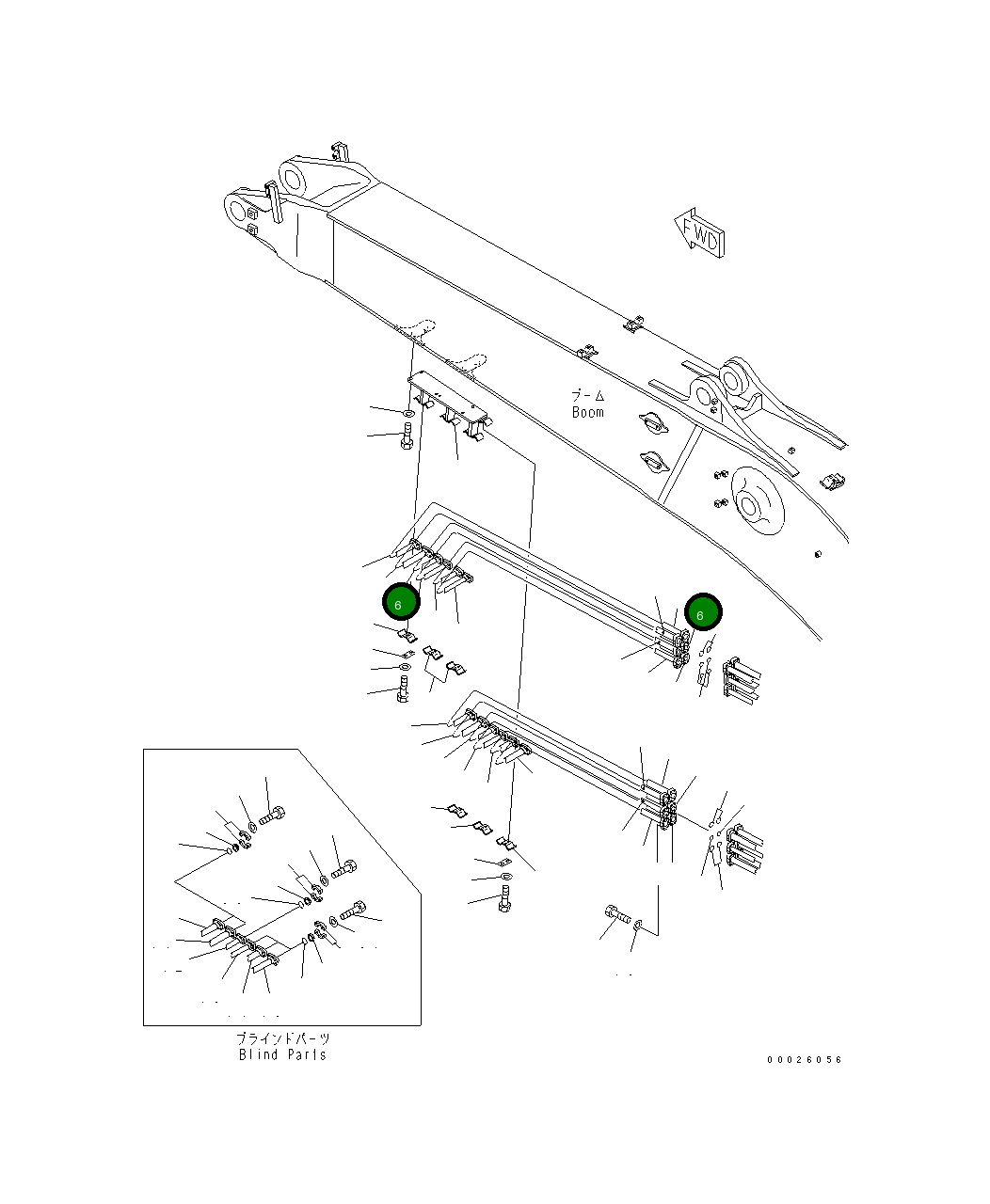 Трубка 208-62-65762 Komatsu