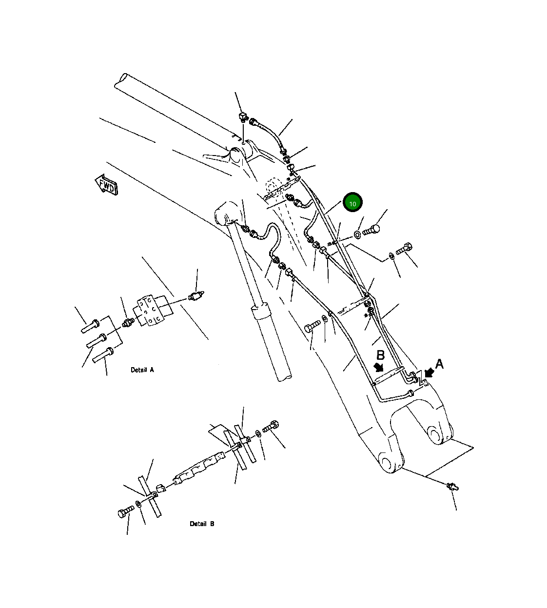 Трубка 209-70-56140 Komatsu