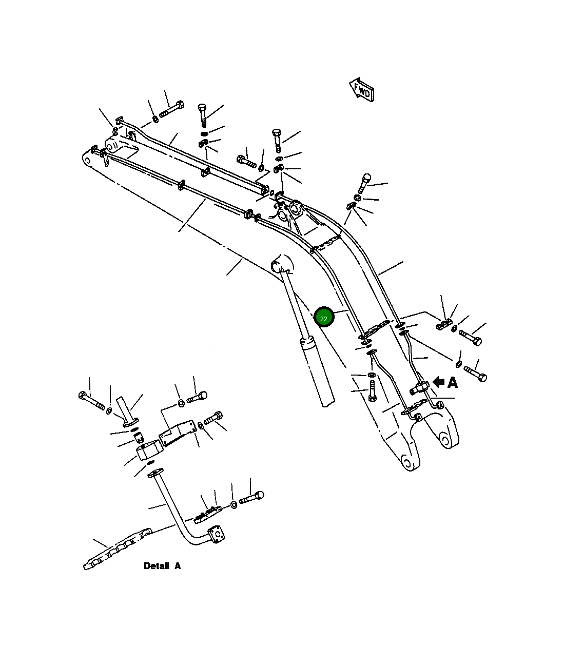Трубка 209-62-58111 Komatsu