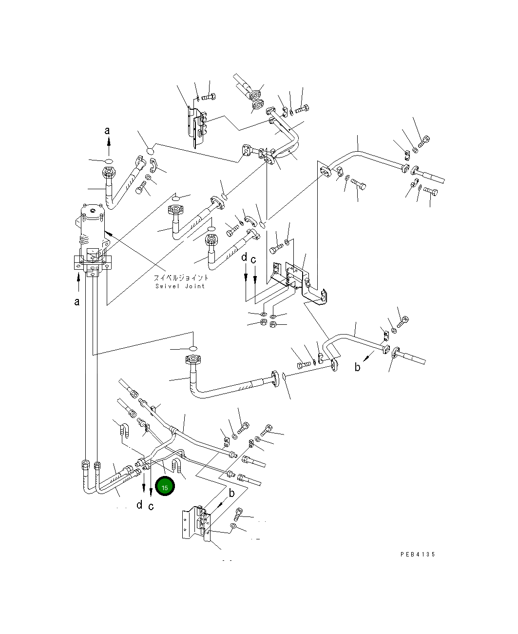 Трубка 209-62-74131 Komatsu