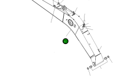 Стрела 22U-70-21132NU Komatsu