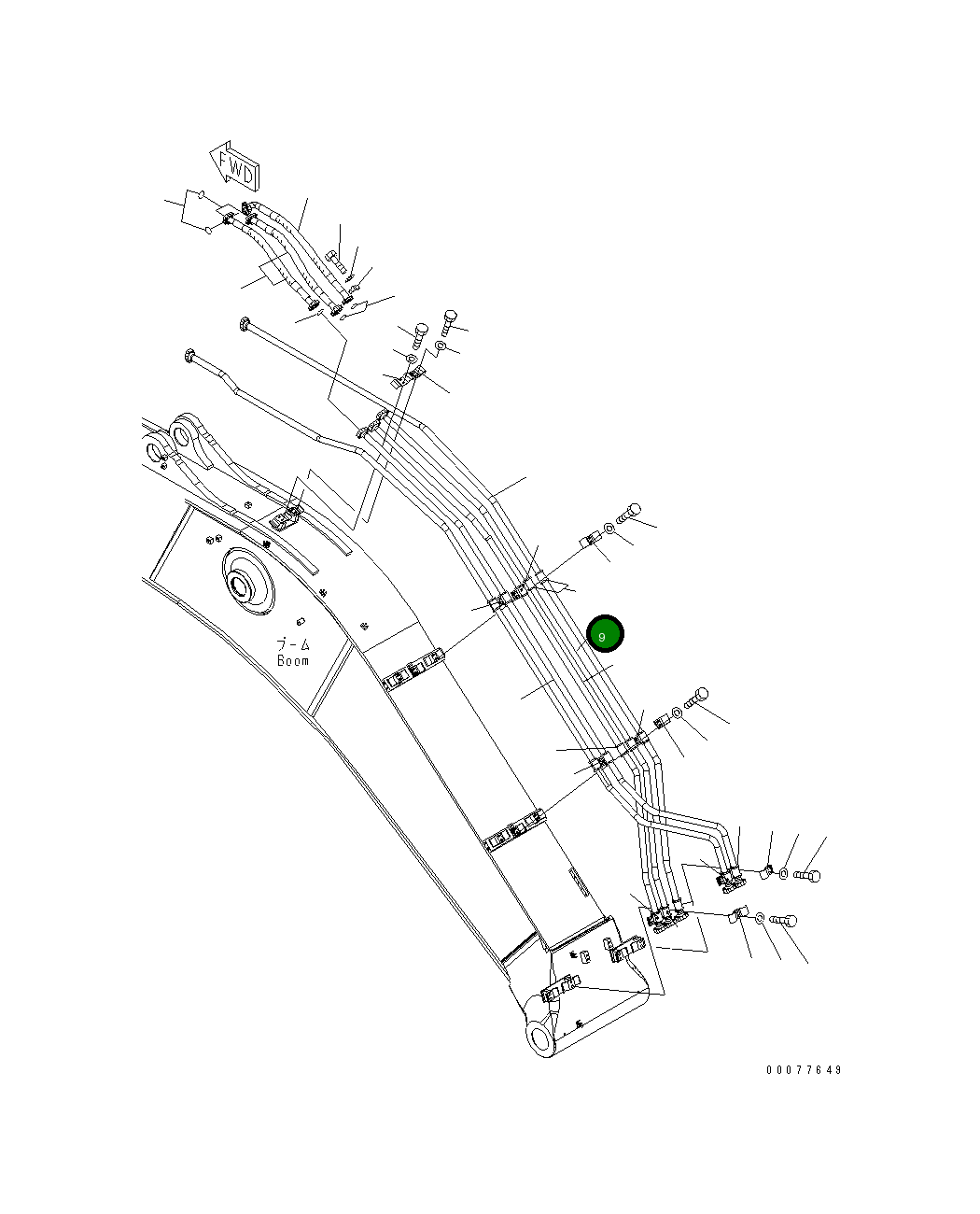 Трубка 208-62-74780 Komatsu