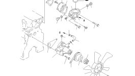 Термостат YM129574-49800 Komatsu
