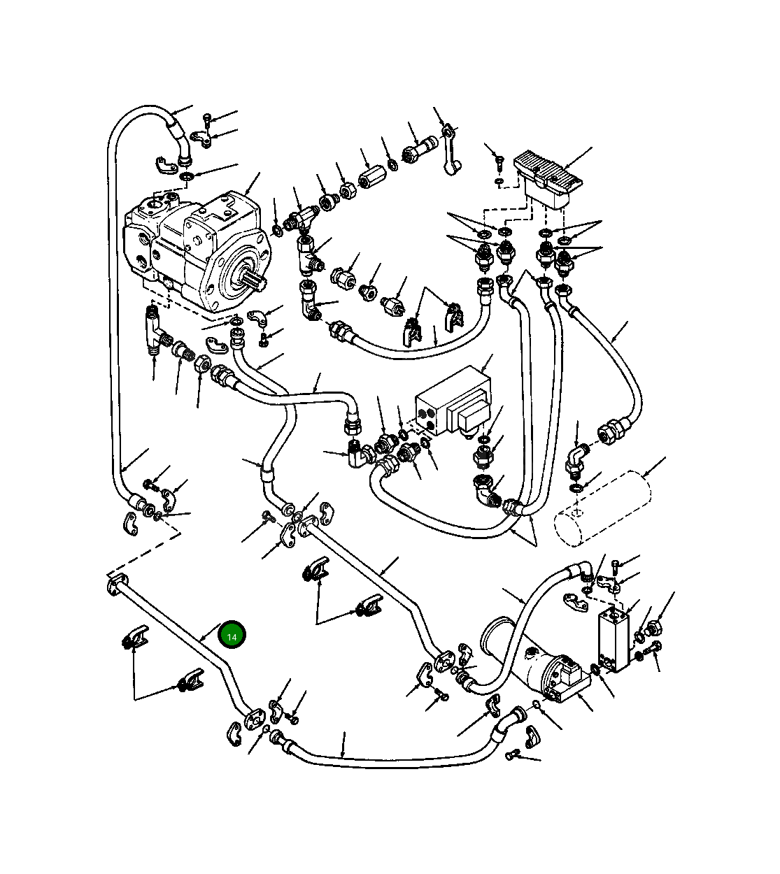 Трубка 156 491 Komatsu