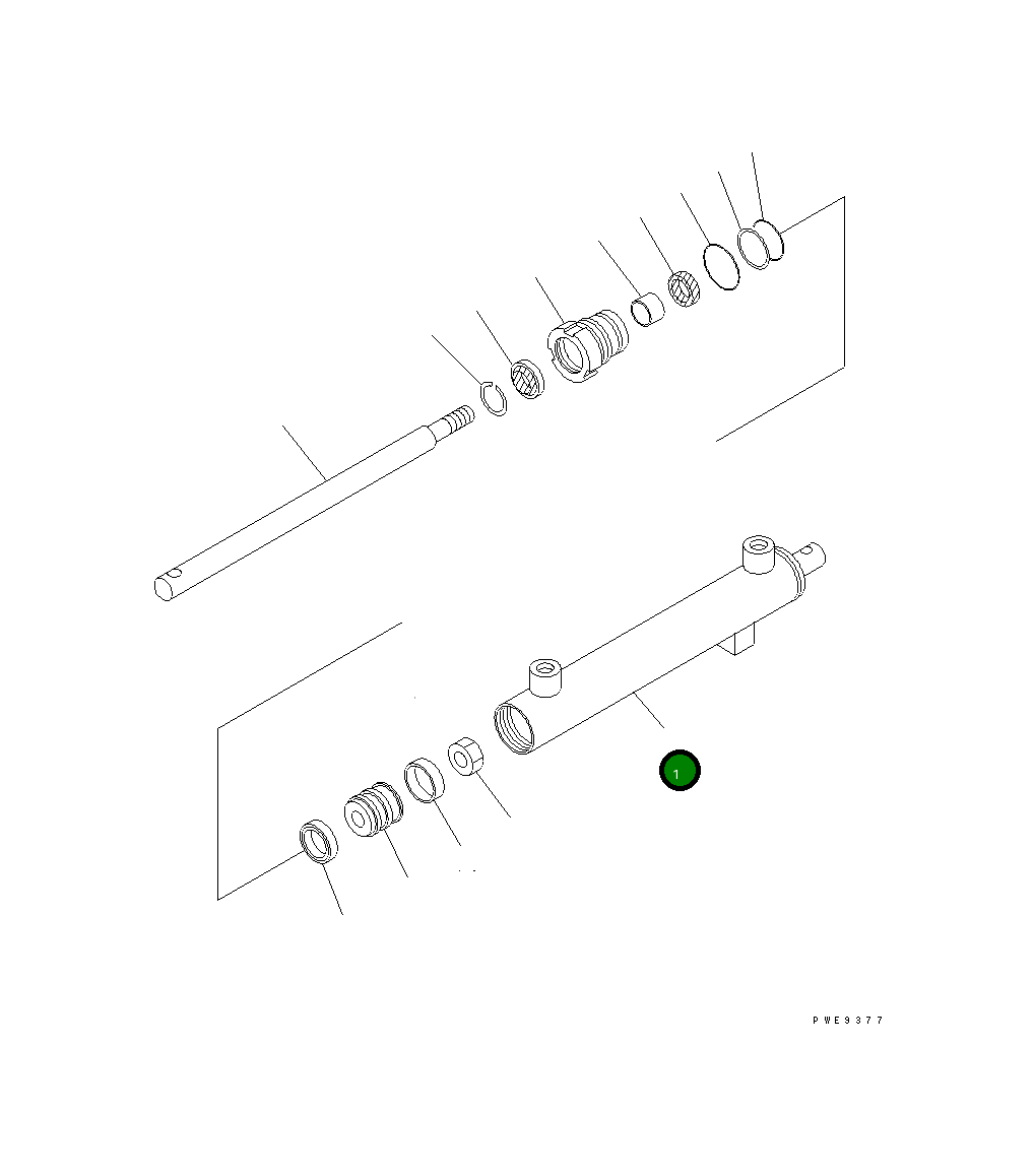 Цилиндр 707-11-35280 Komatsu