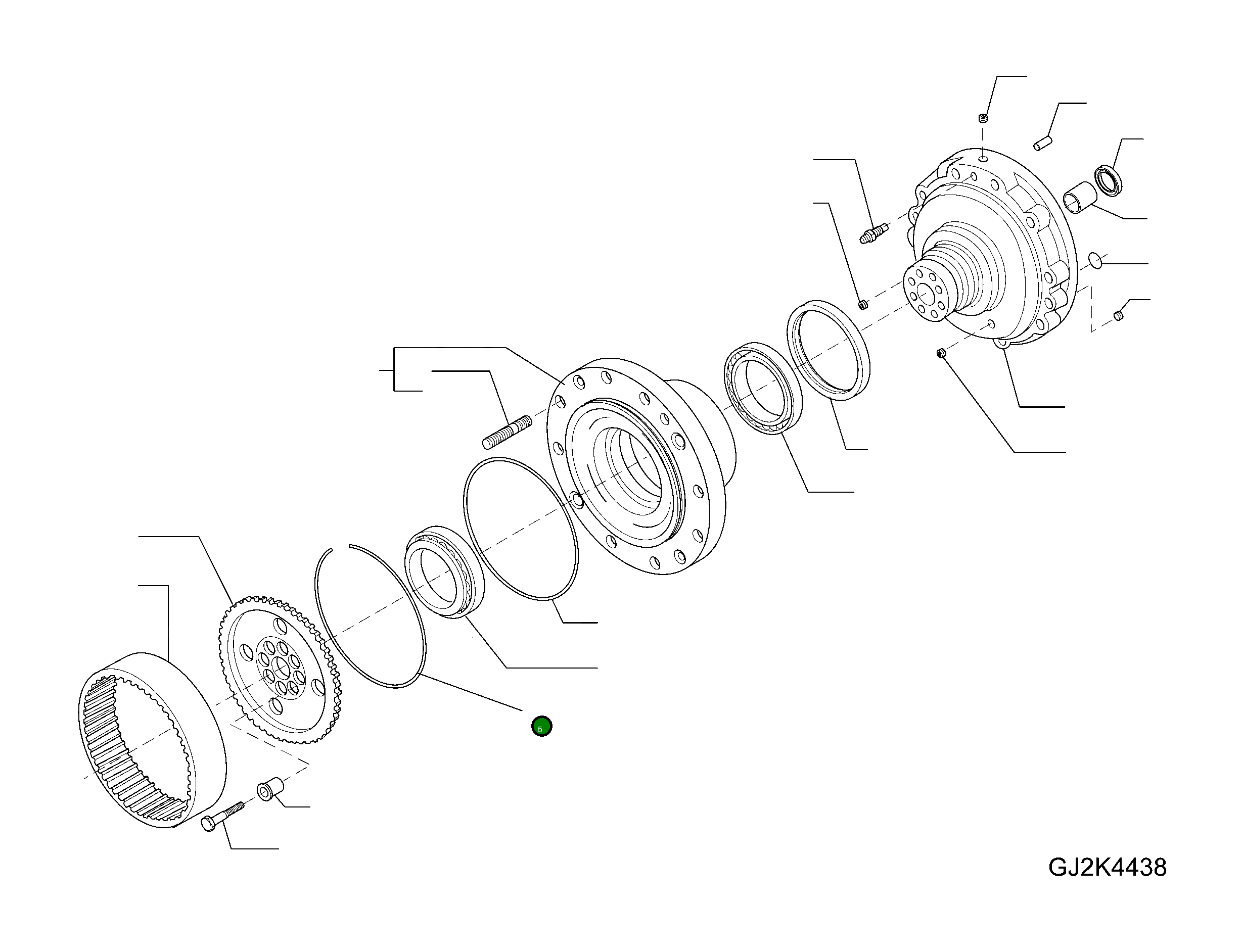 Стопорное кольцо 42W-22-H0P95 Komatsu
