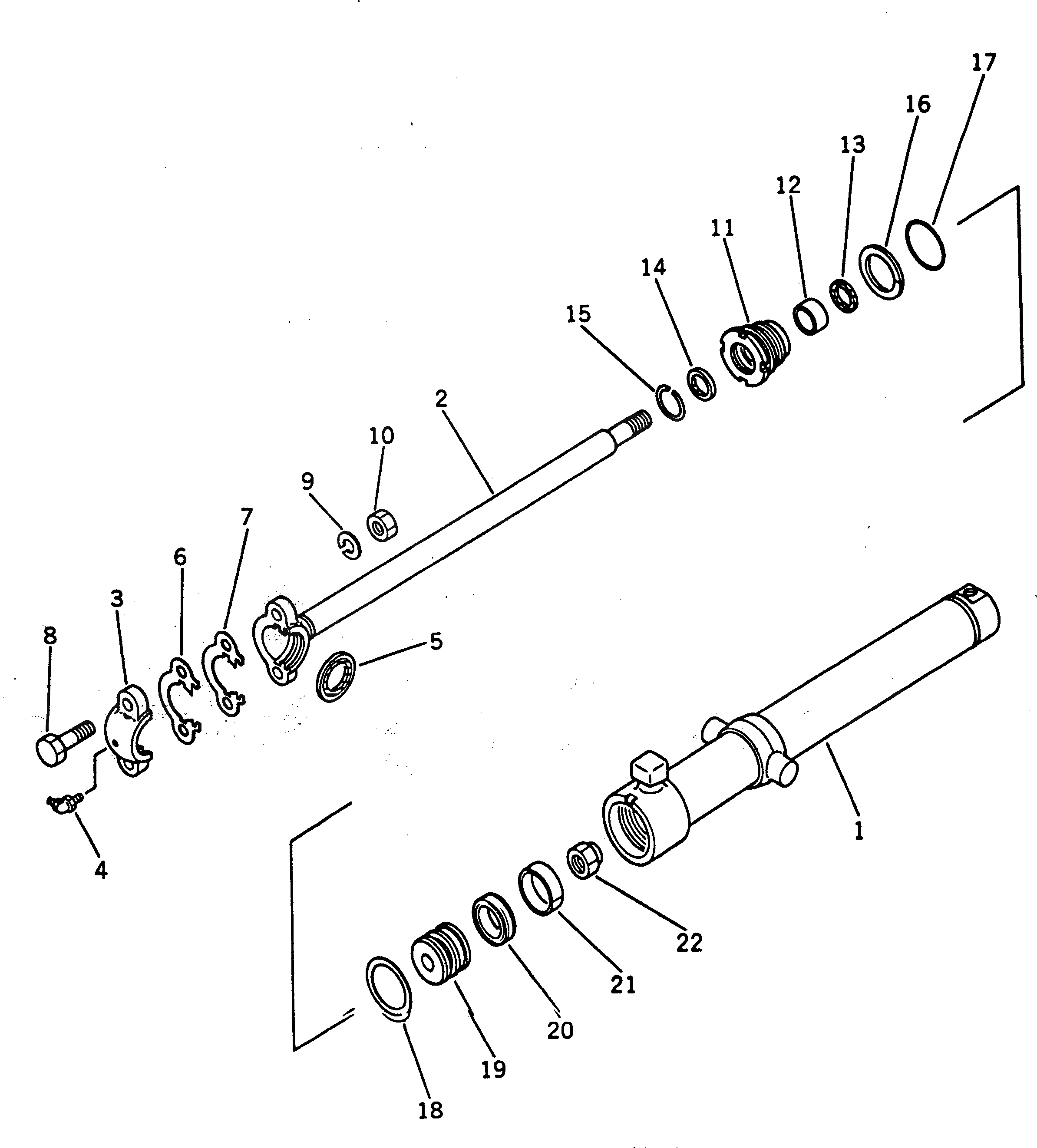 Цилиндр 237-63-12540 Komatsu