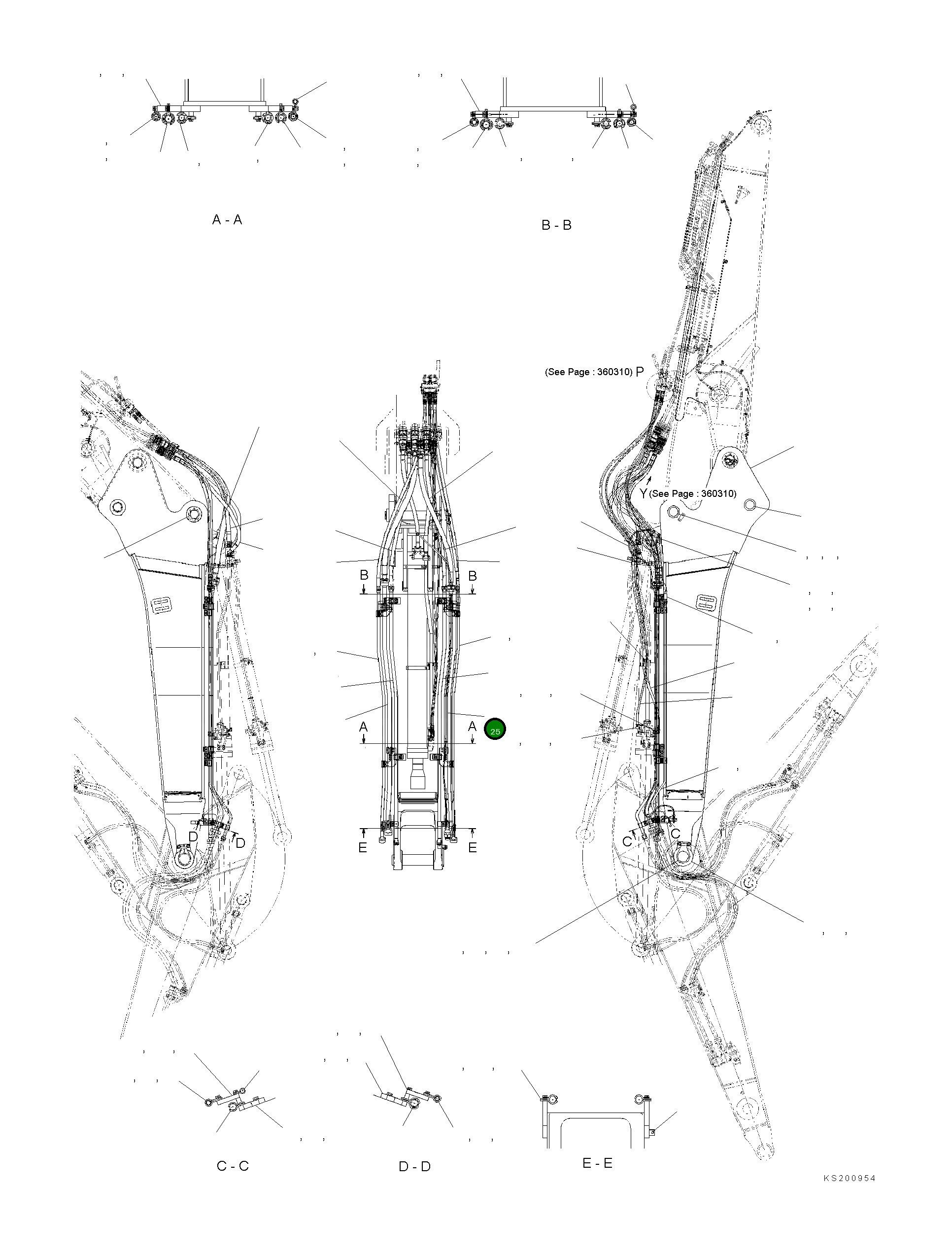 Трубка 207-62-KH110 Komatsu