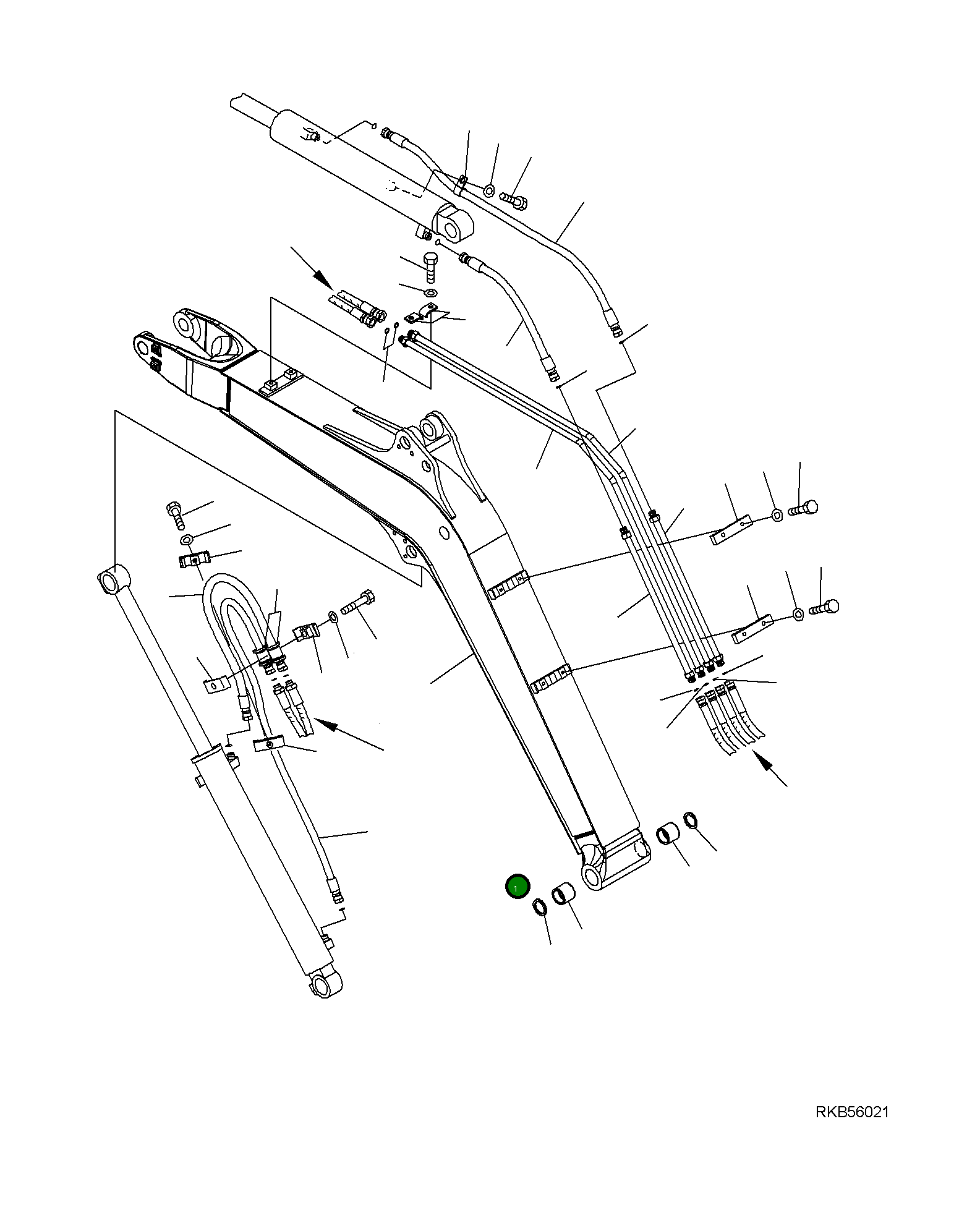 Стрела 22K-70-R8112 Komatsu