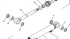 Цилиндр 361-63-22241 Komatsu
