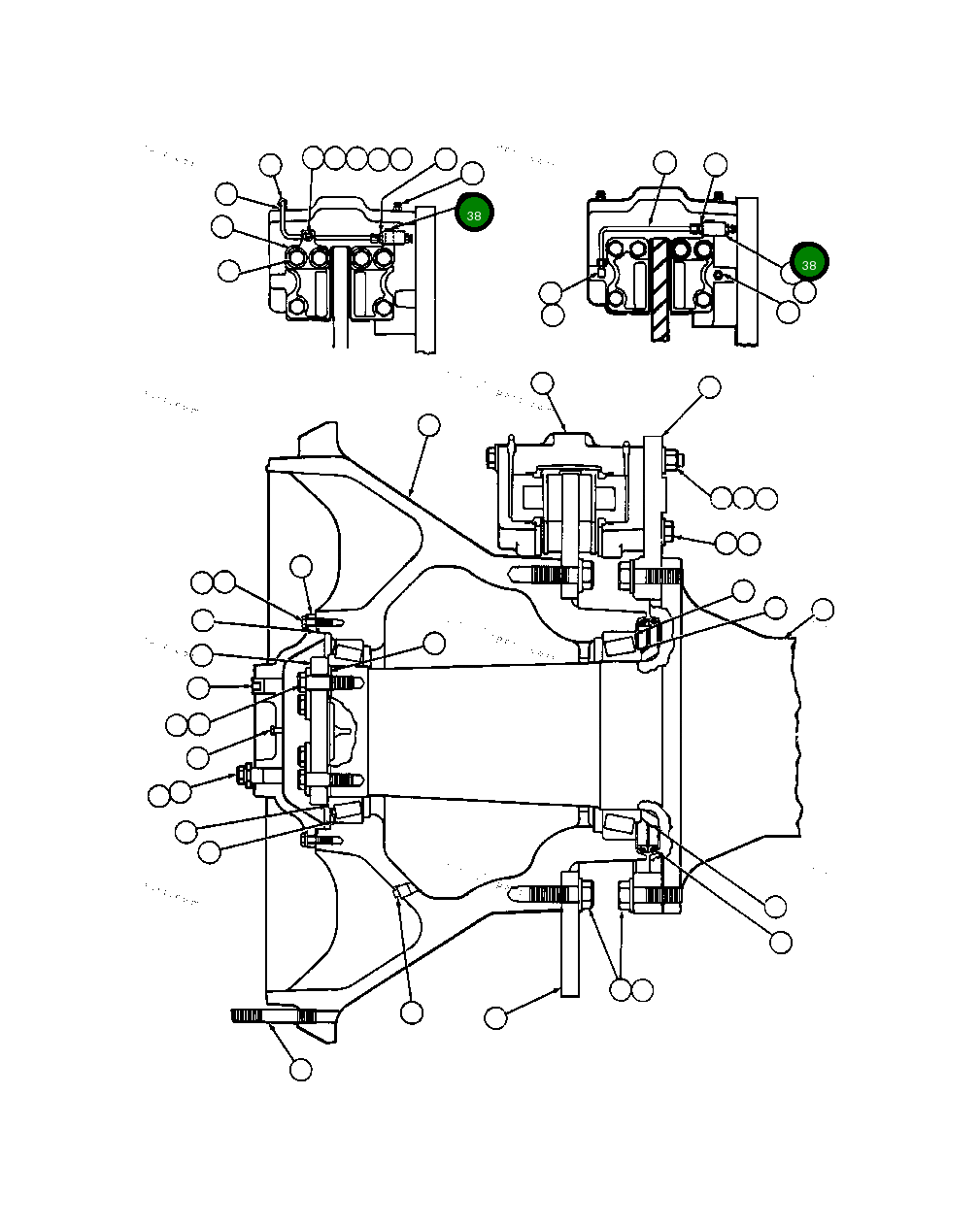 Удалённый штуцер прокачки TX0808 Komatsu