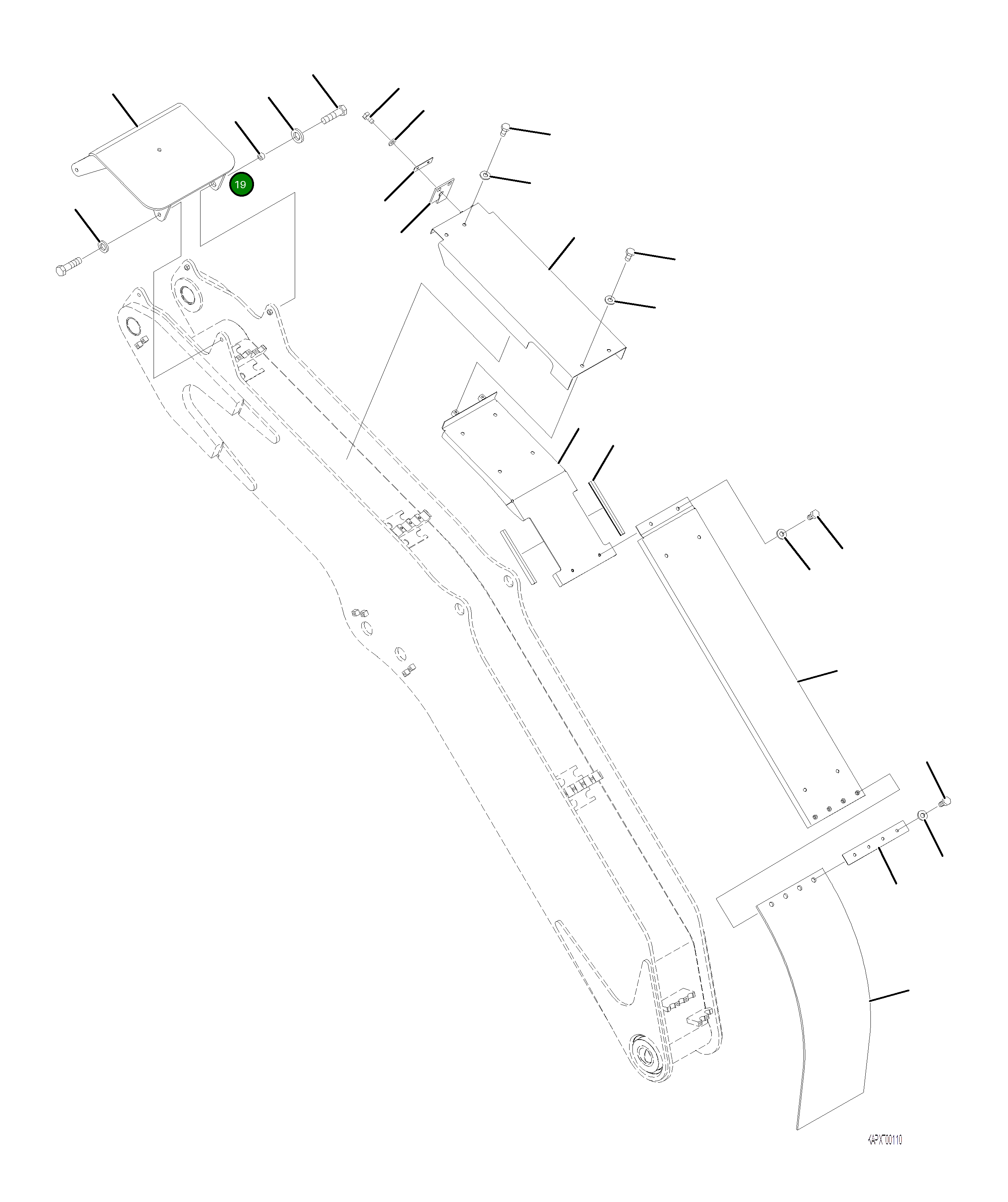 Уплотнение 4A1-70-21441 Komatsu