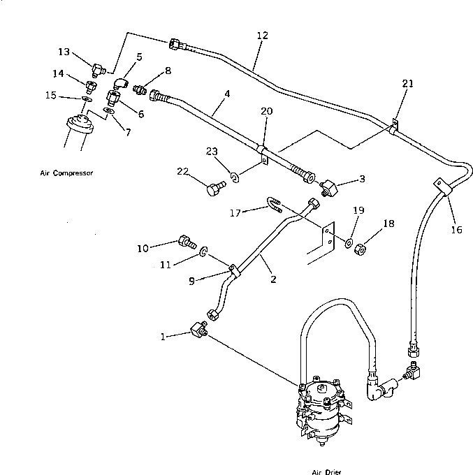 Шланг 07821-20809 Komatsu