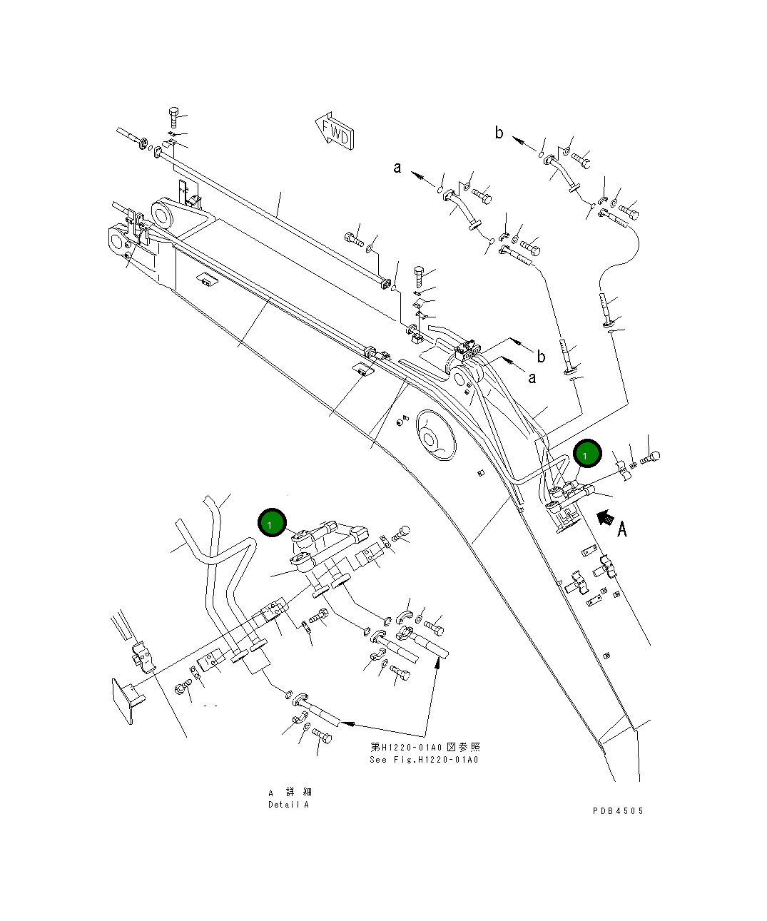 Трубка 22U-62-13160 Komatsu