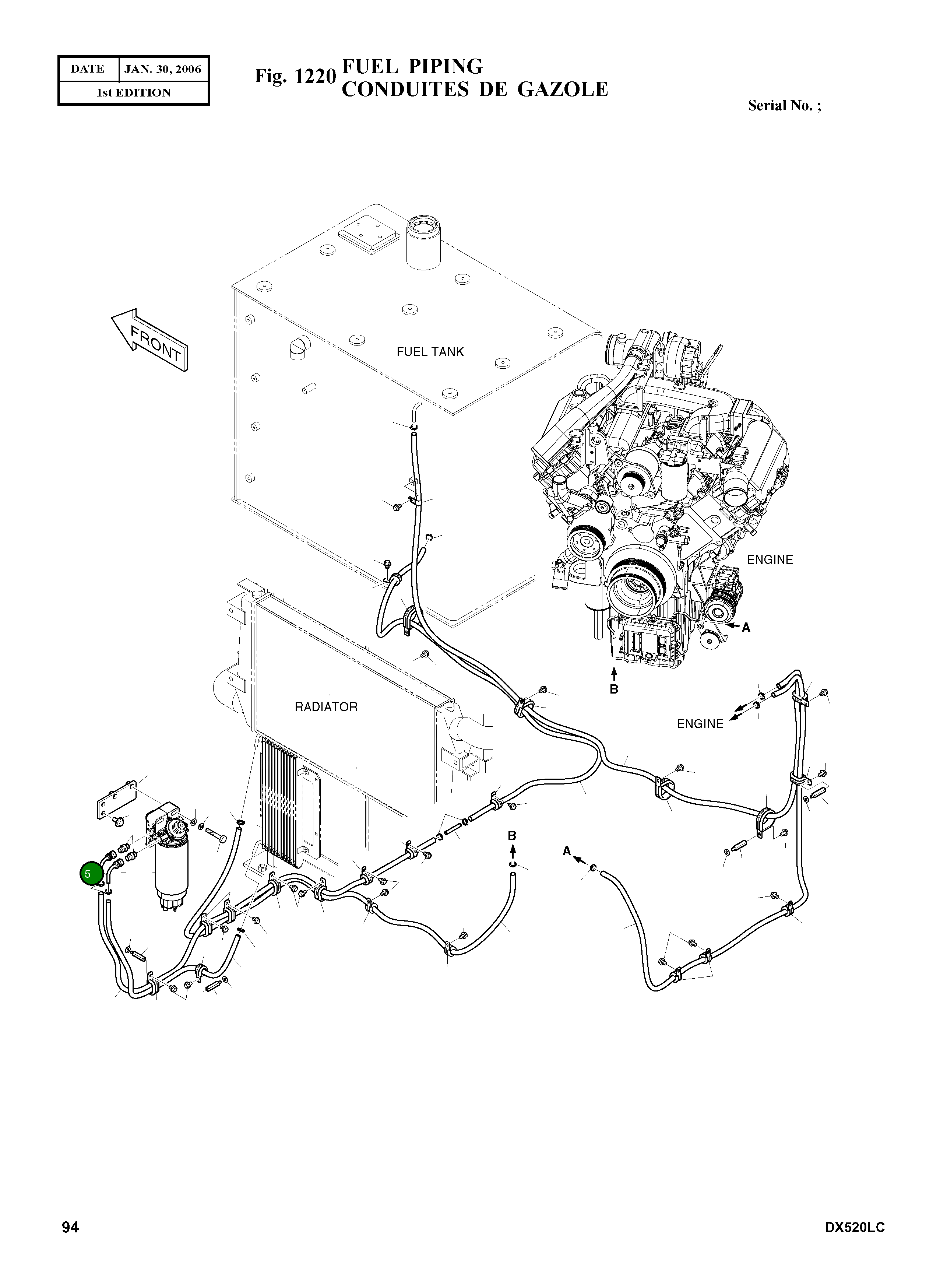 Угловой штуцер K1002864 Komatsu