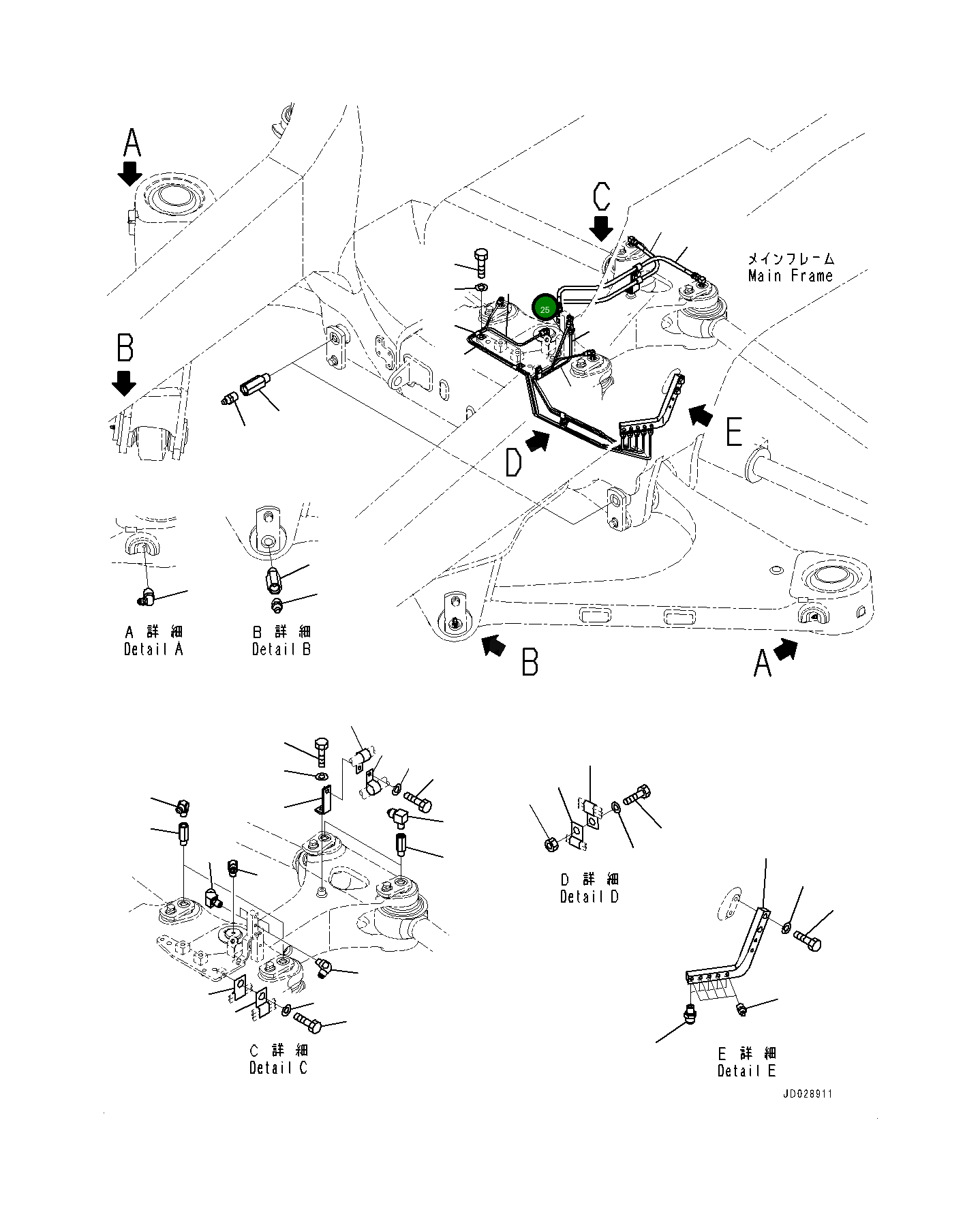Трубка 561-88-82482 Komatsu