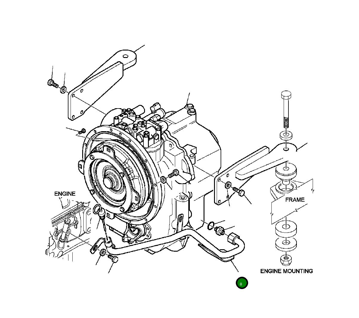 Трубка 42N-16-12010 Komatsu