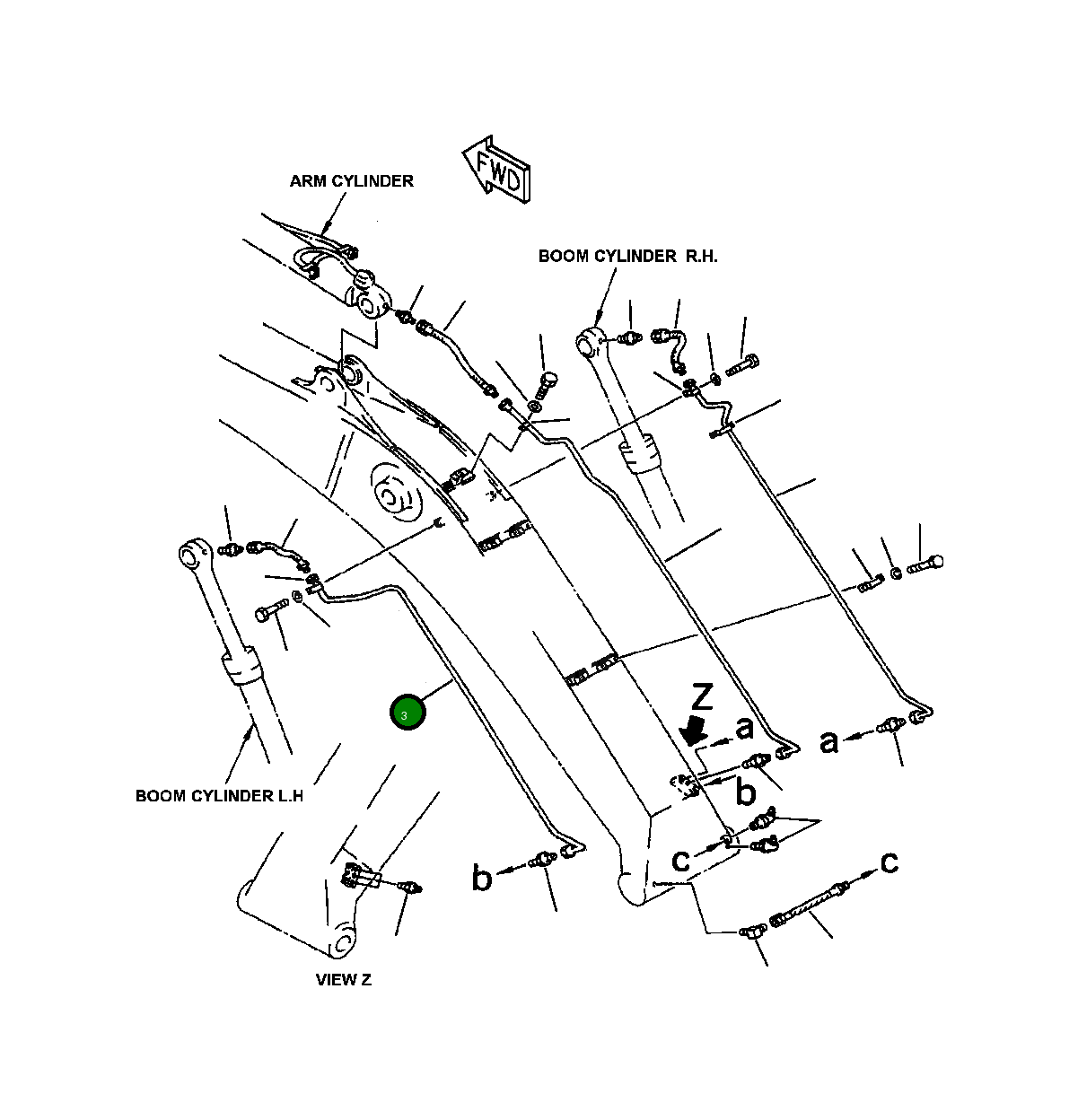 Трубка 208-70-66340 Komatsu
