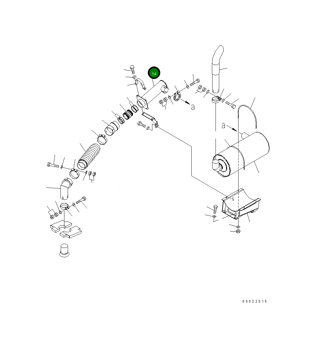 Труба 416-Z97-3841 Komatsu