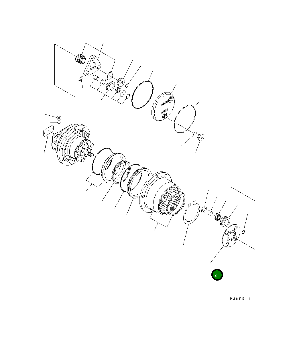 Упорная шайба FUFZD8272114 Komatsu