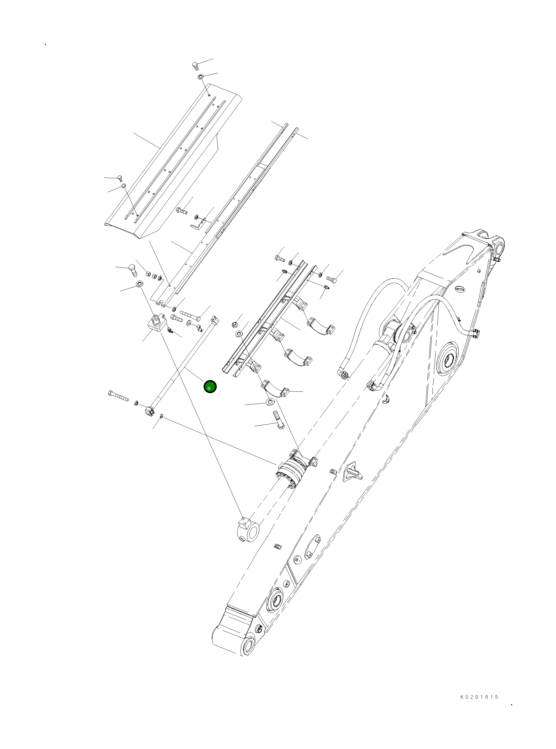 Трубка 208-70-KE641 Komatsu
