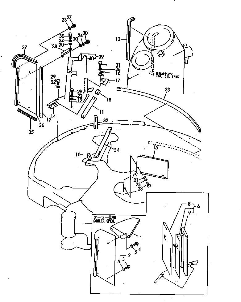 Воздуховод YM172164-66500 Komatsu