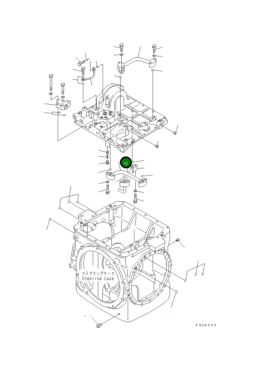 Трубка 14Y-22-15180 Komatsu