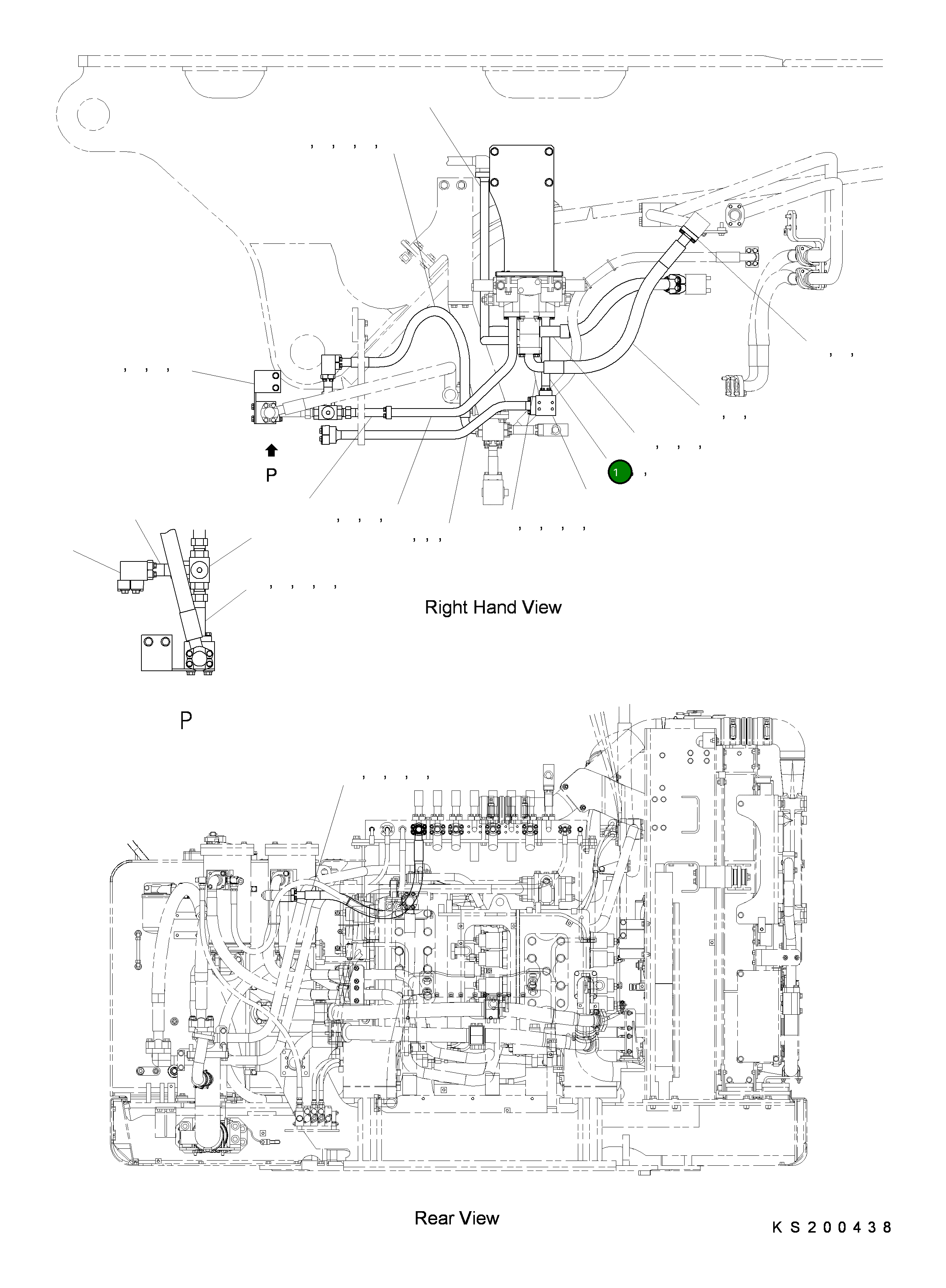 Трубка 209-62-KH520 Komatsu