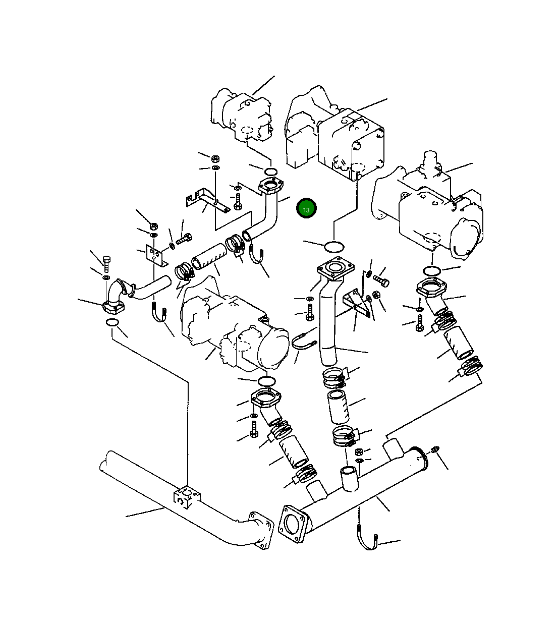 Трубка 209-62-55360 Komatsu