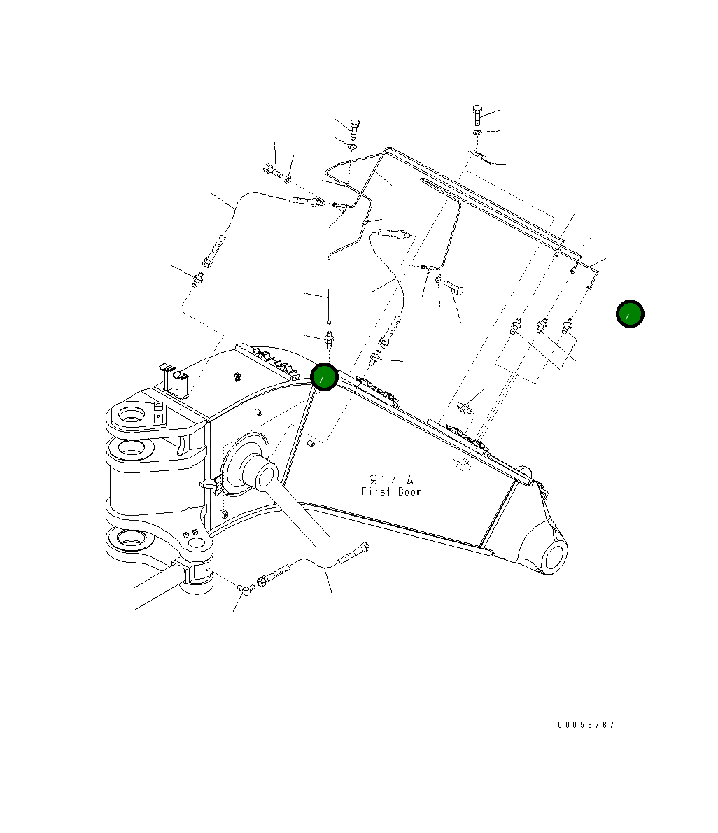Трубка 208-70-71150 Komatsu