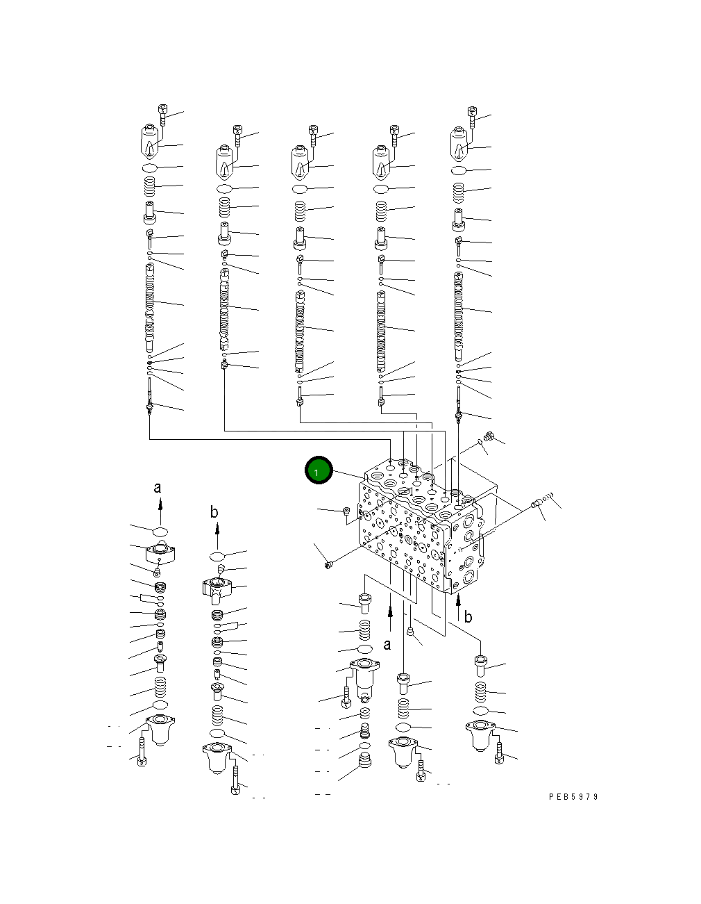 Управляющий клапан 723-47-14203 Komatsu