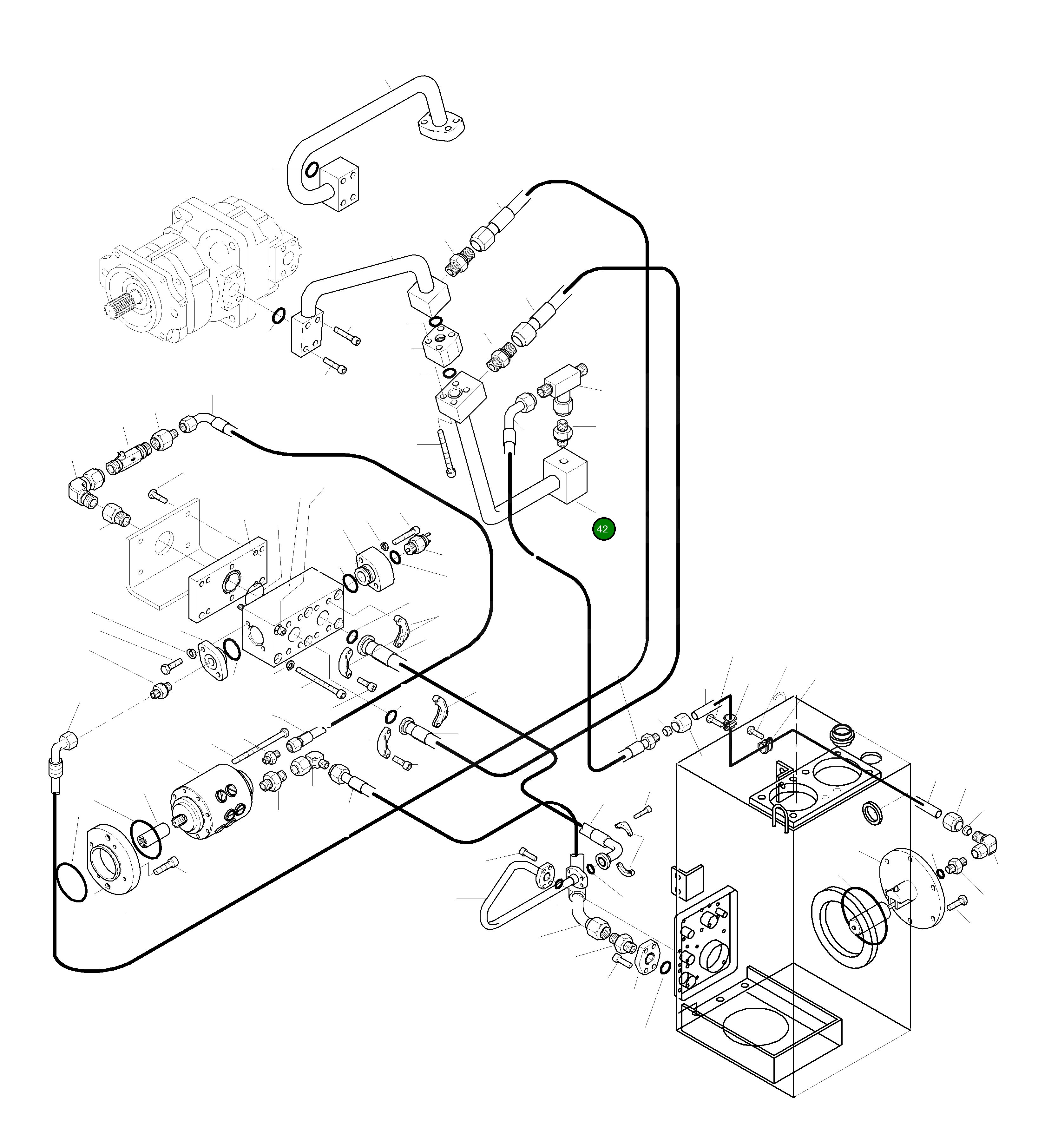 Труба 421-N24-H330 Komatsu