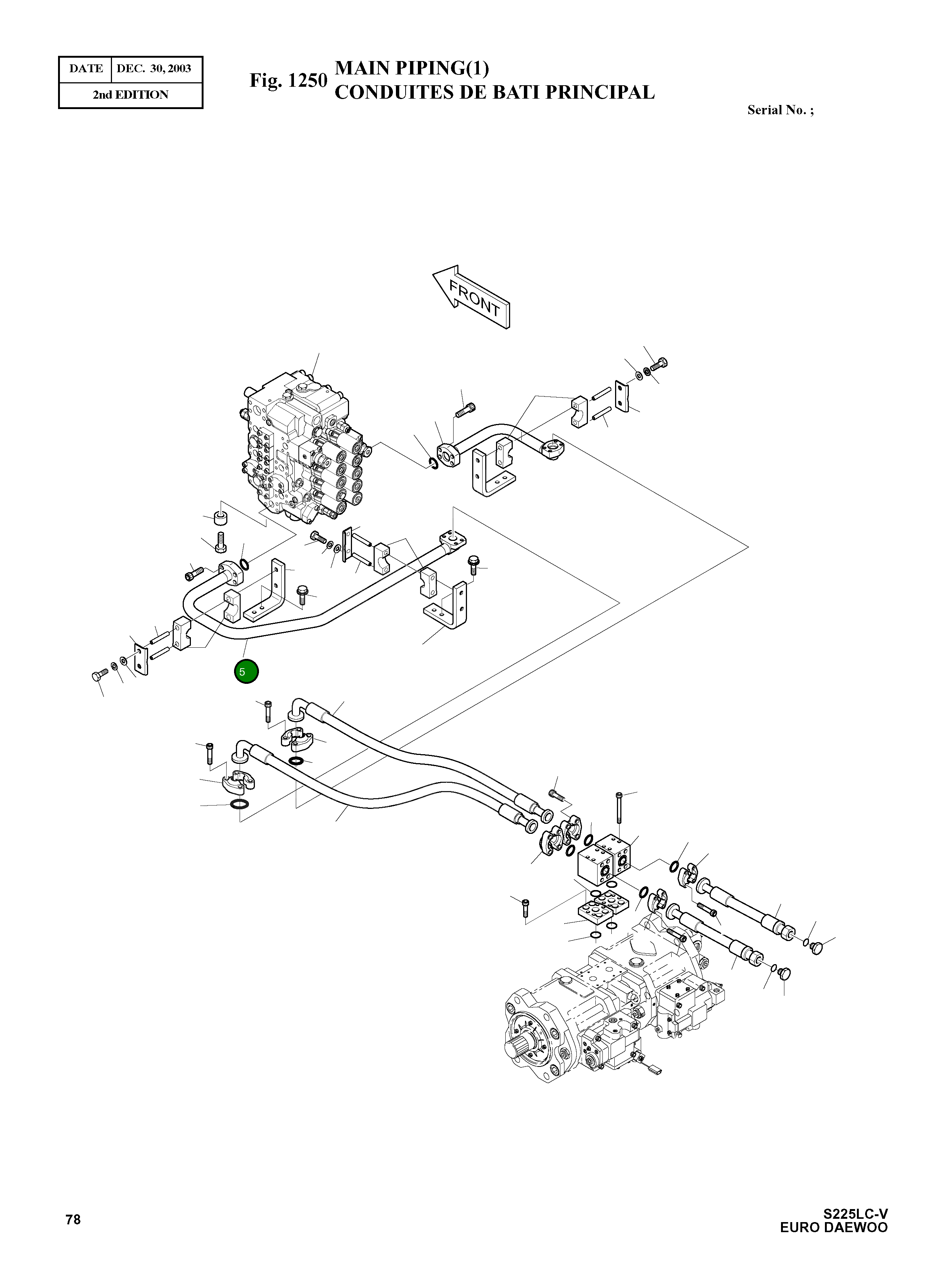 Труба 140-01305 Komatsu
