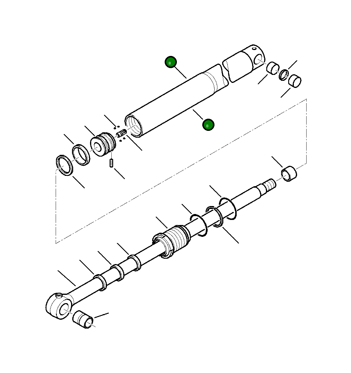 Цилиндр 395077013 Komatsu
